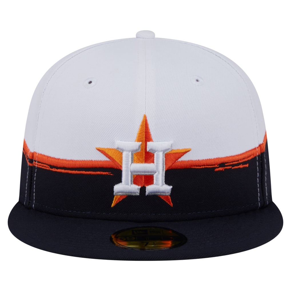  Houston Astros New Era Paint Stroke 59FIFTY Fitted Hat - Navy/White